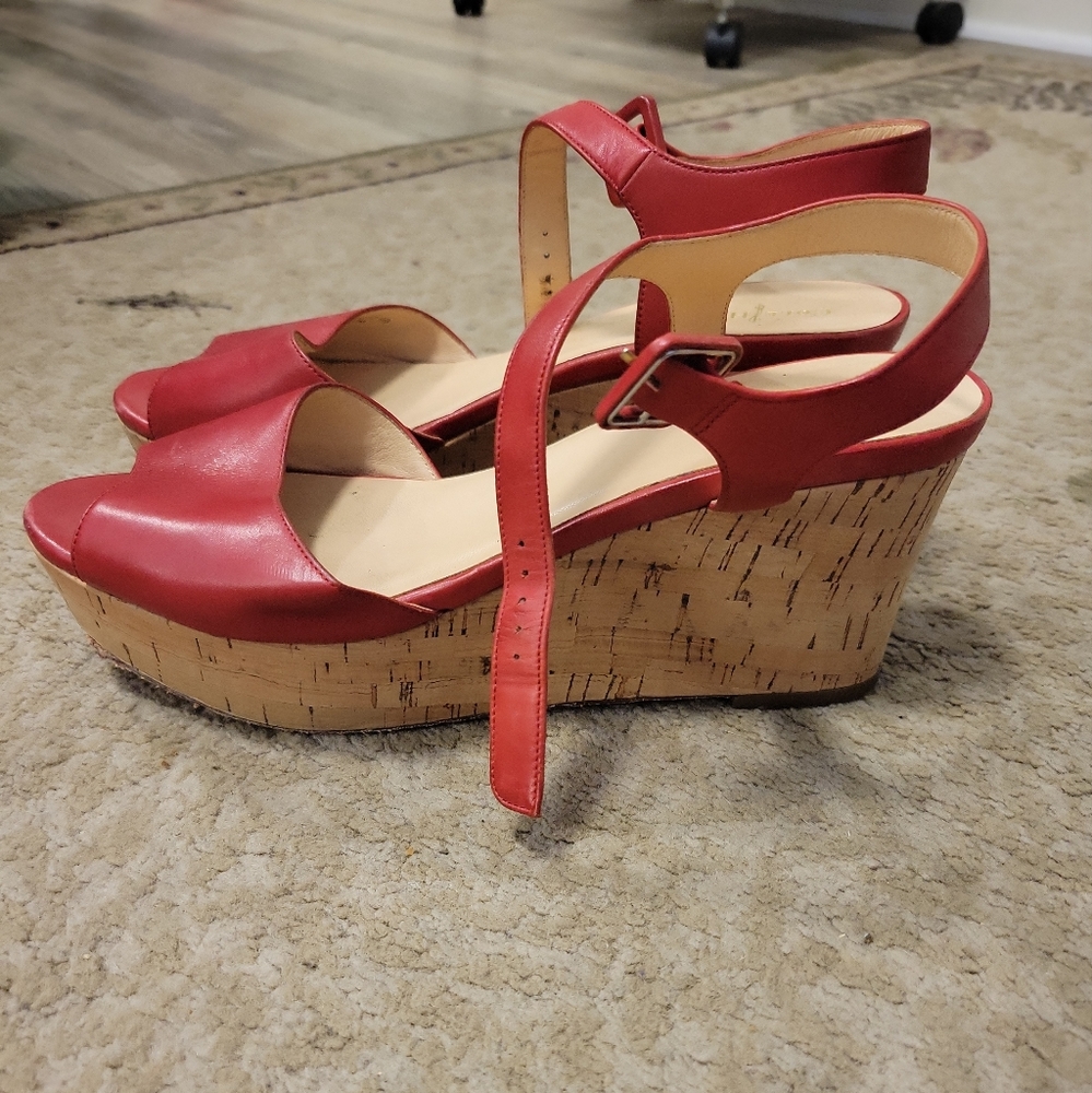 Red platform sandles - Picture 5 of 6